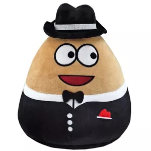 My Pet Alien Pou Black Hat 9 Inch Stuffed Animal Plush Toys Toddler Kids Doll - Picture 1 of 1