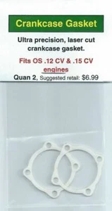 OS .12 CV and OS .15 CV Crankcase Gasket 2 Pack NIP - Picture 1 of 1