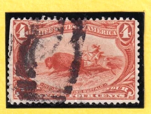 jis36 US BRIEFMARKE SC# 287 4c 1898 gebraucht 668 - Bild 1 von 2