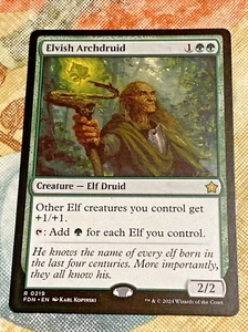 ELVISH ARCHDRUID - RARE, MTG, FOUNDATIONS, GREEN, M/NM - Picture 1 of 1