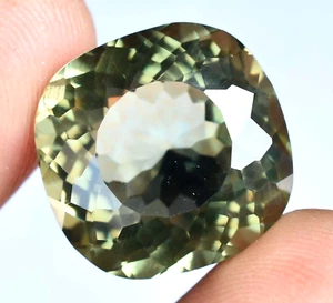 Flawless Natural Bi-Color Tourmaline 21.00 Ct Certified Cushion Loose Gemstone - Picture 1 of 6