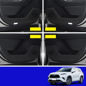 For Toyota Highlander/Kluger 2020-23 PU Door Anti Kick Pad Protective Trim cover - Picture 1 of 6