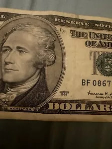 $10 1999 money bill - Picture 1 of 3