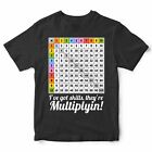 Maths Times Tables Grid Learning T Shirt Funny Multiplication School Teacher Fun