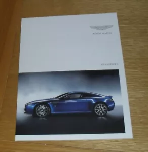 Aston Martin V8 Vantage S Coupe & Roadster Brochure 2011-2012 - Picture 1 of 1