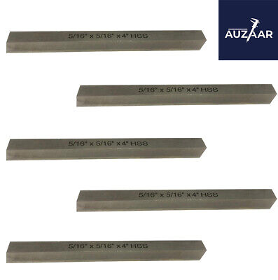 5/16  X 5/16  X 4  Inch M2 HSS Square Tool Bit Lathe Fly Cutter (Pack 5) • 32.63£