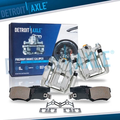 Pinzas de freno traseras y pastillas de freno 4 piezas para Acura CL TL Honda Element 2001-2008 Foto 1 de 4