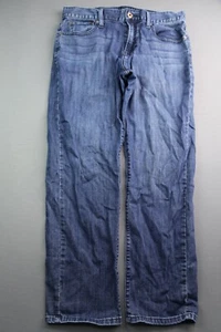 Men's Lucky Brand Jeans 221 Straight Dark 5 Pocket Size 34x30 (Measure 33x28) - Picture 1 of 8