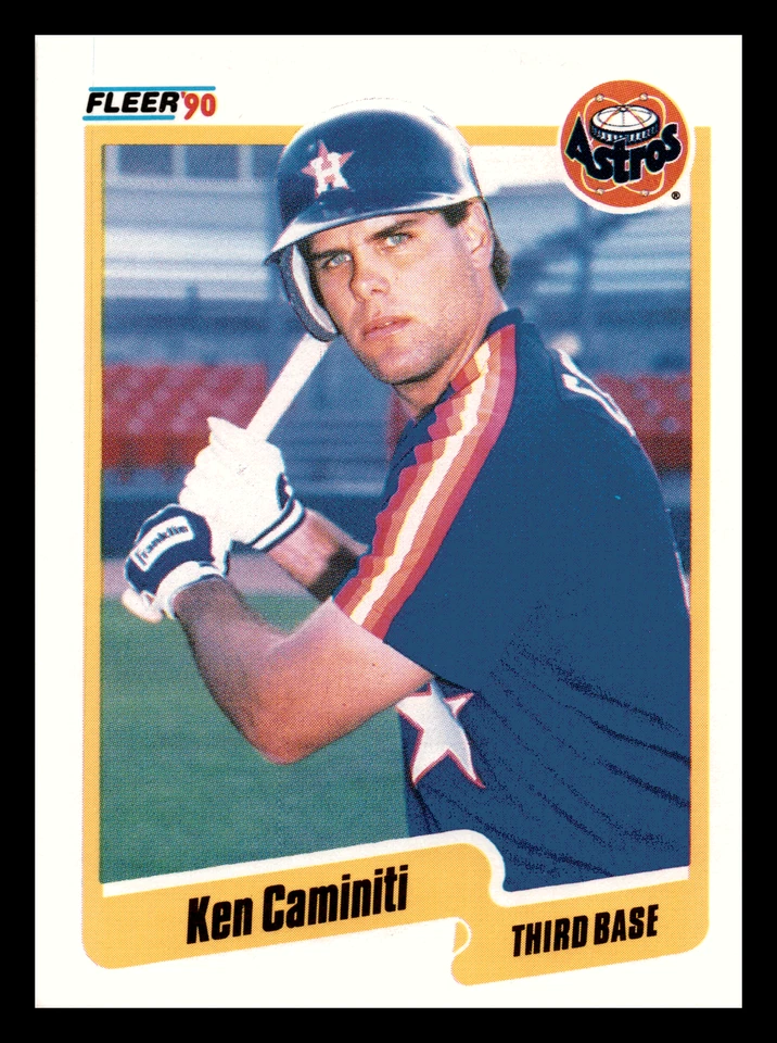 Ken Caminiti  1990 Fleer #225  Houston Astros NM-MINT - Image 1 of 2
