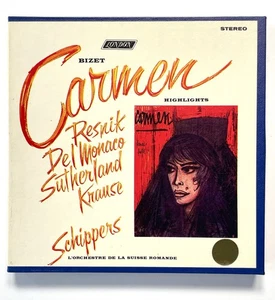 CARMEN Highlights • Bizet • Regina Resnik London 7½ ips Reel Tape • L 90104 - Picture 1 of 3