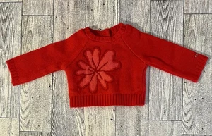 American Girl Puppe rot Blumen Pullover Strick Top Shirt gebraucht, in einwandfreiem Zustand - Bild 1 von 2