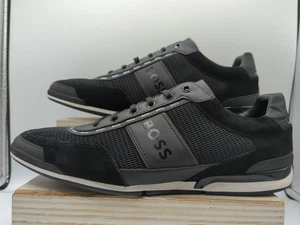 Boss Saturn Low-Top Sneaker Herren UK 9 Brandneu Ax22 Reduziert - Bild 1 von 17