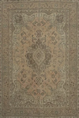 Alfombra de área tradicional tonos tierra sutiles 9x12 para interiores clásicos alfombra tamaño habitación Foto 1 de 4