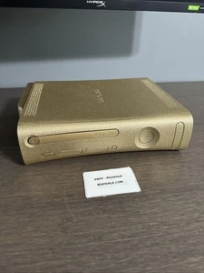 Custom Gold Xbox 360 500GB - Picture 1 of 8