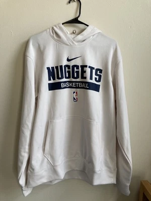 Nike Denver Nuggets Team Issued RARO NOVO COM ETIQUETAS Moletom Masculino Grande Alto Creme DN6571-027 - Imagem 1 de 4