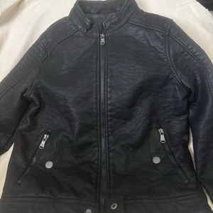 Urban Republic Boys Black Faux Leather Jacket Size 10/12 NWT - Picture 1 of 5