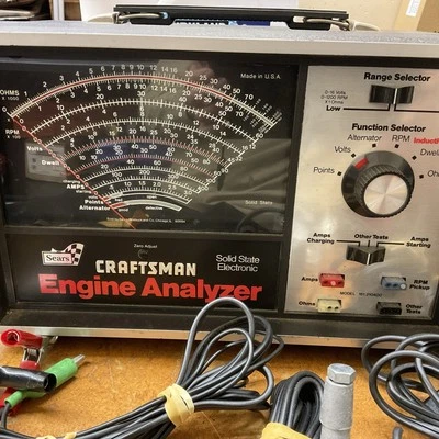 Analizador de motor Craftsman arte de garaje vintage Foto 1 de 4