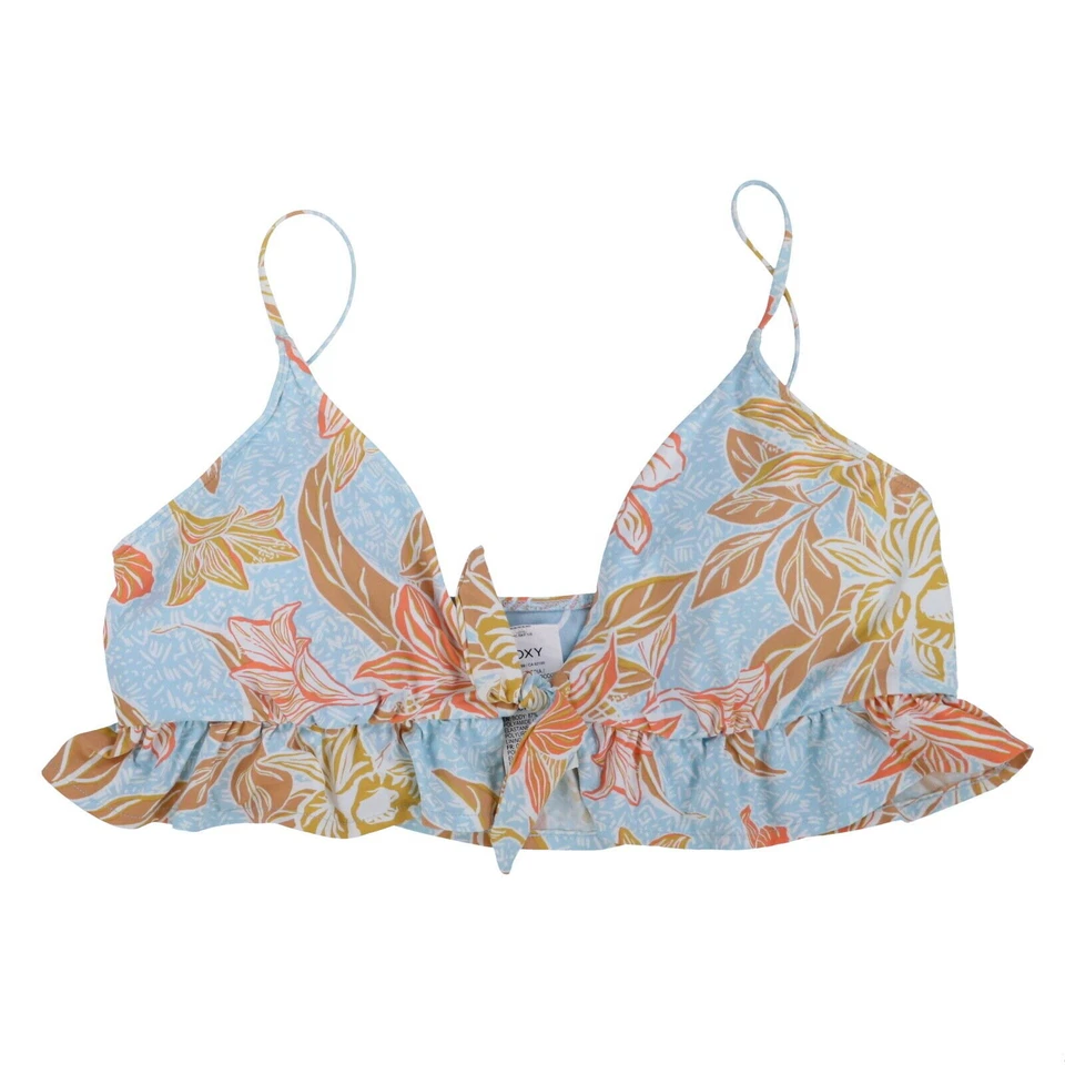 Roxy Juniors' Island In The Sun Printed Ruffled Bikini Top Multicolor X-Large XL