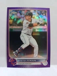 Steven Kwan 2022 Topps Chrome Update Series - Purple Refractor #USC85 (RC) - Imagen 1 de 2