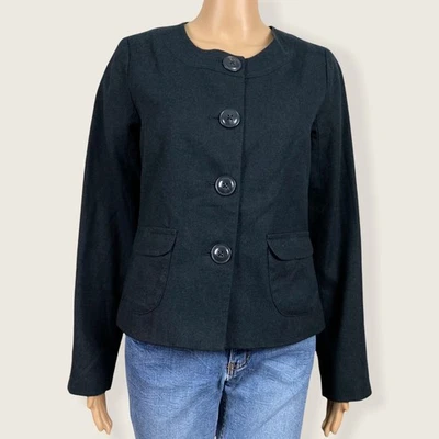 Chaqueta Blazer Merona MEDIANA Gris Carbón Joya Cuello A Medida Bolsillos Forrada Foto 1 de 4