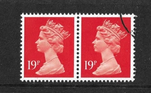 GB QEII - 1988 - Par SG X956 - 19p Naranja Brillante - MÁQUINA - CTO y montado sin montar o nunca montado - Imagen 1 de 1
