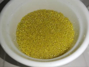 200g 2mm 12/0 Glass Seed Beads - YELLOW Iridescent AB (16,000pcs) S01 - Picture 1 of 1