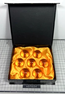 Dragon Ball Z 7 Stück Orange Resin Crystal Ball Set Komplett Bandai 2006 DBZ - Bild 1 von 6