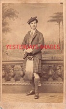 Robert Stuart Forsyth Kilt Stanley Brothers Victorian CDV Card c1875 (B081)