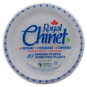 ROYAL CHINET 10Pk Disposable Dinner Plates - Case of 36 FREE SHIPPING - Picture 1 of 1
