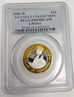 2000 W US VAULT COLLECTION LIBRARY! GRADED PR69 DCAM BY PCGS! - Image 1 of 4