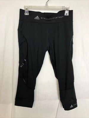 Adidas Stella McCartney Black Training Pants Capri Shorts Size M - Image 1 of 2