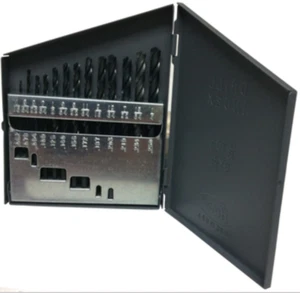 Drill America DWD13J-SET 13 Piece Drill Set, 1/16"-1/4"x64ths, High Speed Steel, - Picture 1 of 3