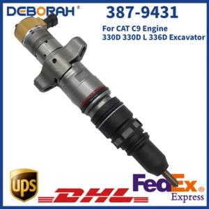 387-9431 Fuel Injector 10R-9003 For CAT C9 Engine 330D 330D L 336D Excavator - Picture 1 of 11