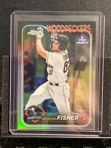 Cam Fisher 2024 Topps Pro debut refractor cromado - pájaros carpinteros/astros - Imagen 1 de 2