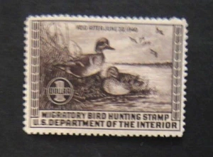 US Duck Stamp RW6 $1 1939 MVLH - Picture 1 of 2