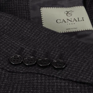 Giacca Canali 1934 uomo 42R nero antracite pied de poule lana blazer cappotto sportivo - Foto 1 di 16