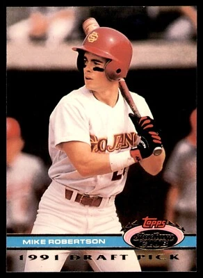 1992 Stadium Club Dome Mike Robertson RC Chicago White Sox #156 - Image 1 of 2