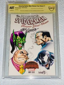 INCREÍBLE SPIDER-MAN #1 CBCS 9.8 SS ARTE ORIGINAL JOHN ROMITA SR & JOSE VARESE - Imagen 1 de 12