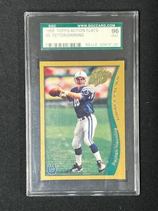 Peyton Manning 1998 Topps Action Flats Rookie RC Card #K5 SGC 96 Mint - Picture 1 of 2
