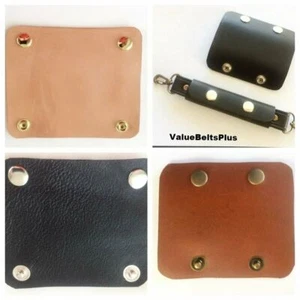 Cowhide Leather Handle Wrap Grip Sleeve Bag Straps Luggage Cases Backpack Totes - Picture 1 of 11