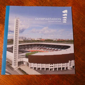 Original Prospekt OLYMPIASTADION HELSINKI Finnland (Olympiade 1952) - schwedisch - Bild 1 von 3