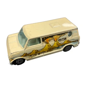 Vintage Yatming Hong Kong No 1501 white Ford Econoline Van Vulcan Volcano - Picture 1 of 5