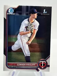 Connor Prielipp 2022 Bowman Chrome Draft Rifrattore, Minnesota Twins quasi nuovo - Foto 1 di 2