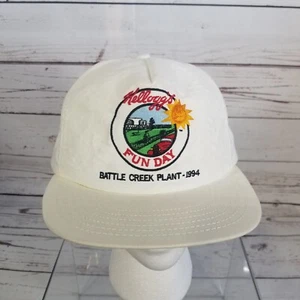 De colección 1994 Kellogg's Fun Day Battle Creek Plant Snapback Hat - Imagen 1 de 6