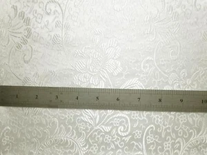 Faux Silk Brocade (Paisley Fern) Jacquard Damask Kimono Fabric Material BL8 - Picture 1 of 35