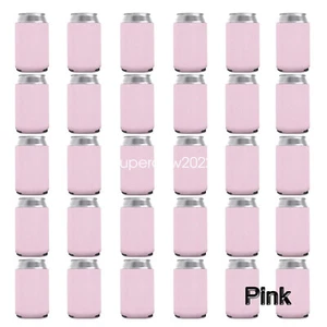 Blank Can Stubby Cooler Foldable Holder Cooler Sublimation Ink Heat Transfer 50X - Picture 1 of 27