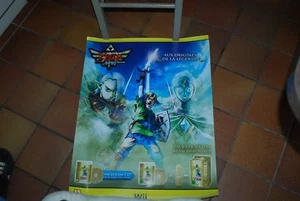 POSTER AFFICHE PROMOTIONEL JEU WII ZELDA 50X60 CM - Picture 1 of 1