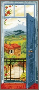 Vervaco Counted Cross Stitch Kit View On Toscane 6.4" x 14.4" - Picture 1 of 2