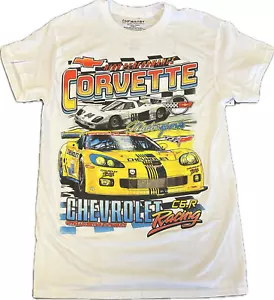 Chevrolet Corvette Racing T-Shirt Herren Small weiß offizielle Chemiemarke - Bild 1 von 1