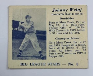 1950 V362 Big League Stars Johnny Welaj 123E-01 - Picture 1 of 2